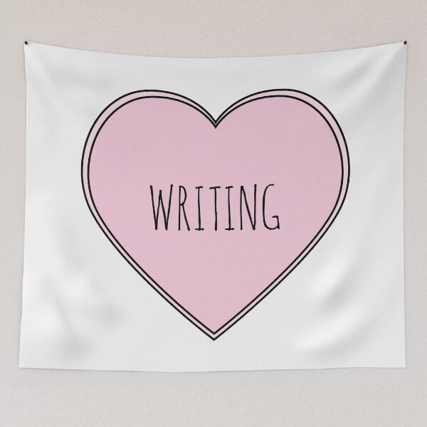 Item preview, Heart Writing designed and sold by teesaurus.