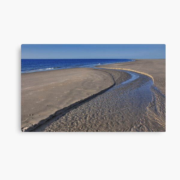 A small stream at the beach Canvas Print