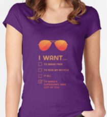 I want to... make a supersonic man outta you Women's Fitted Scoop T-Shirt