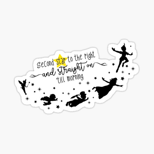 Peter Pan Quotes Stickers for Sale, Free US Shipping