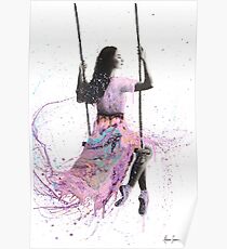 Girl on a Swing Poster
