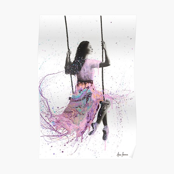 Girl on a Swing Poster