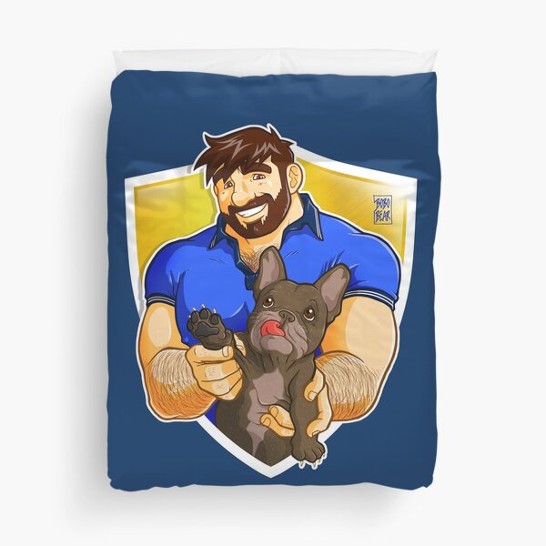 ADAM LIKES FRENCHIES - BRINDLE BULLDOG Duvet Cover