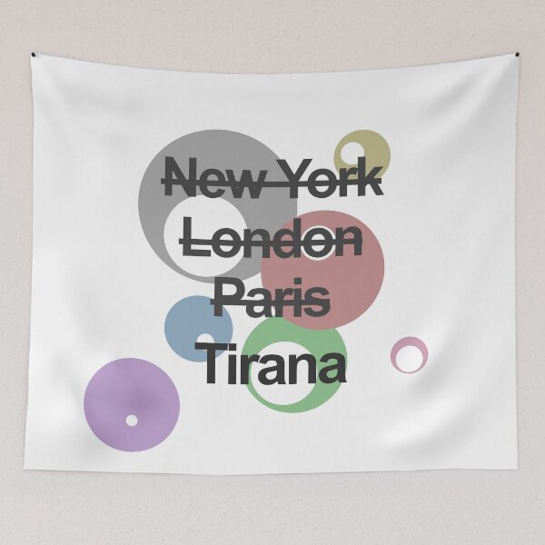 Item preview, Albania Tirana City Text design designed and sold by GetItGiftIt.