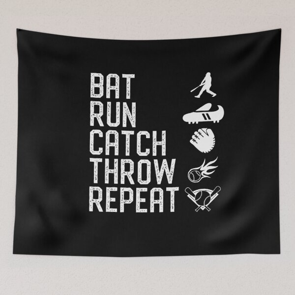 Item preview, BAT RUN CATCH THROW REPEAT designed and sold by styleofpop.