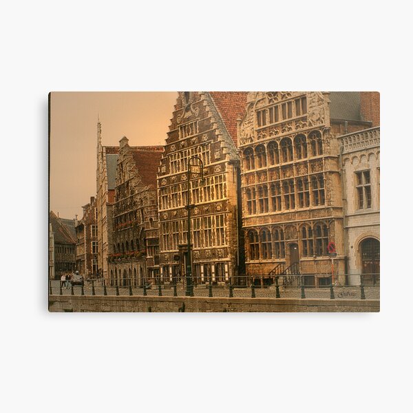 Belgium - Ghent Quay Metal Print