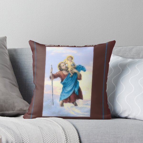 Item preview, St. Christopher Going Away Greeting Card designed and sold by CatholiCARDS.