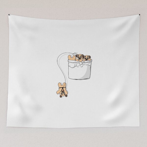 Item preview, Cute Pocket Pugs designed and sold by Beka Designs.