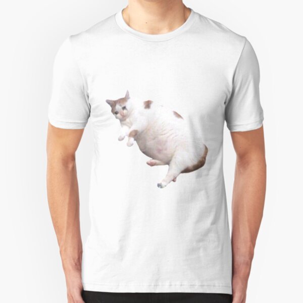 Fat crying cat Slim Fit T-Shirt