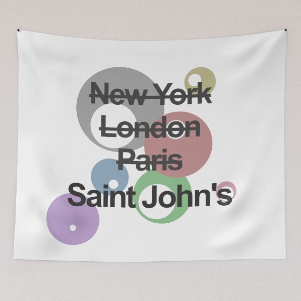 Item preview, Antigua and Barbuda Saint John's City Text design designed and sold by GetItGiftIt.