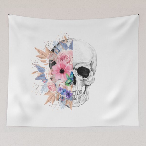 Item preview, floral skull 2 designed and sold by studenna.
