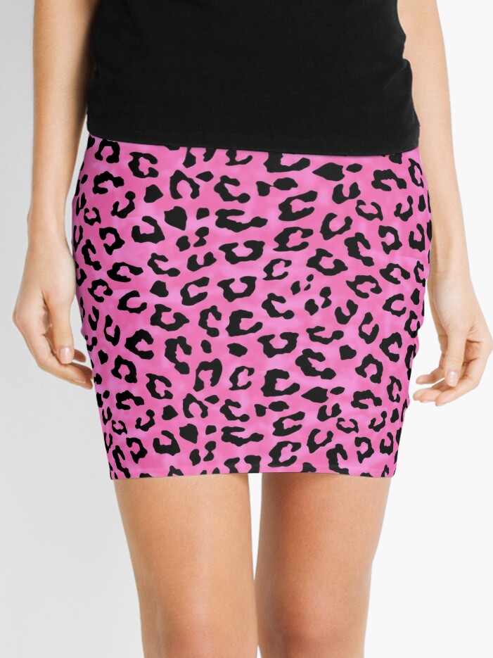 Pink Cheetah Skin Print | Mini Skirt