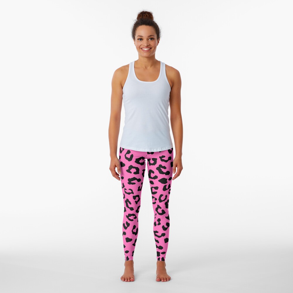 Pink Cheetah Skin Print Leggings