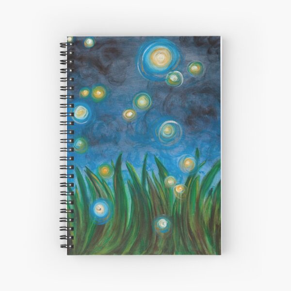 Fireflies Spiral Notebook