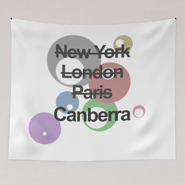 Item preview, Australia Canberra City Text design designed and sold by GetItGiftIt.