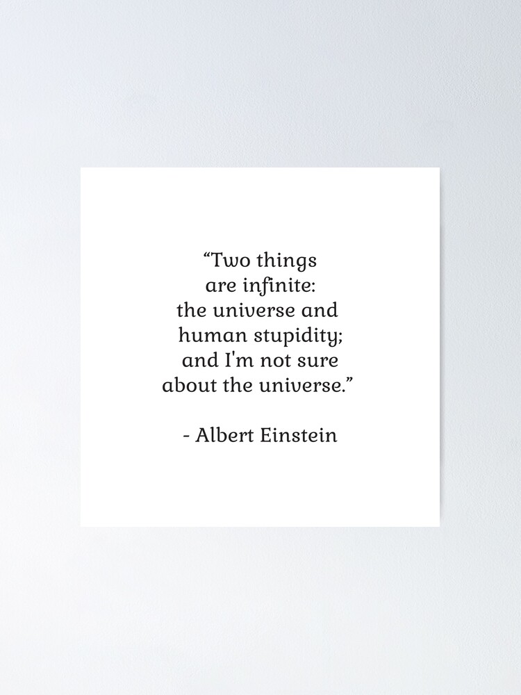 Words related to Albert Einstein Quote artwork Einstein the Universe Poster