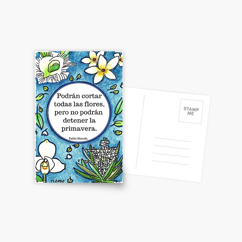 No Podrán Detener La Primavera Postcard