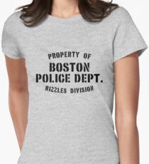 Property of Boston Police Dept. Rizzles Div. Women's Fitted T-Shirt