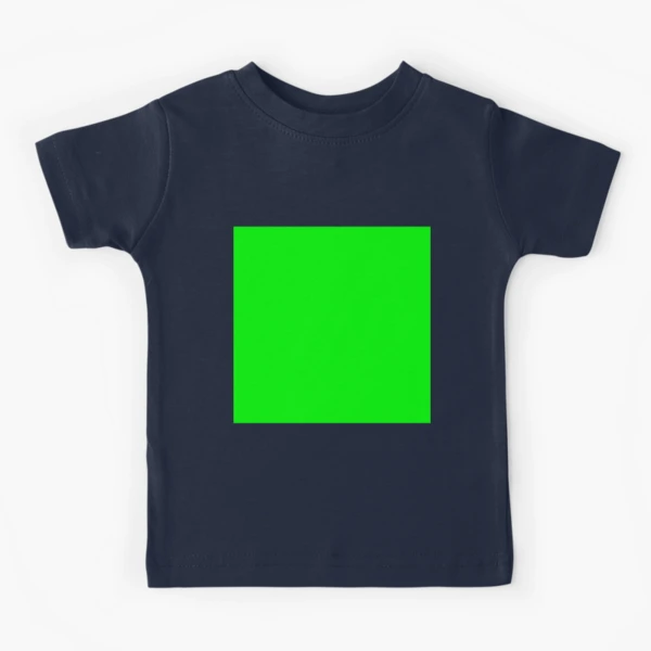 Green screen green color Kids T-Shirt for Sale by Dator