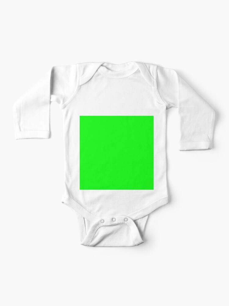 Green screen green color Baby One-Piece for Sale by Dator