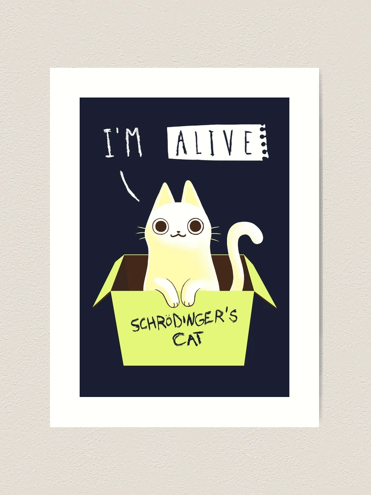 Schrodinger Day Schrödinger's Cat Science Physics Cute Kitty