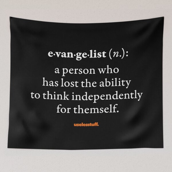 Item preview, 16643-01-BDK - Diccionario Uselesstuff® - Evangelista - Independiente (Blanco) designed and sold by Uselesstuff.