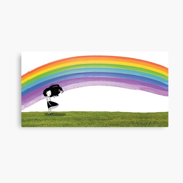 Dear Girl Rainbow Canvas Print