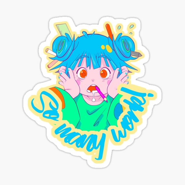 Gamer Anime Girl Stickers Redbubble - roblox bloxburg friends sticker by sakura lucy