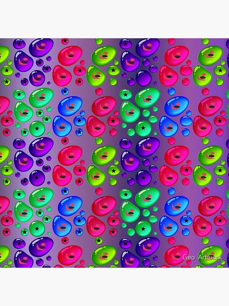 Beautiful Multi Colored Bright Abstract Art Pattern Design by BDMcT