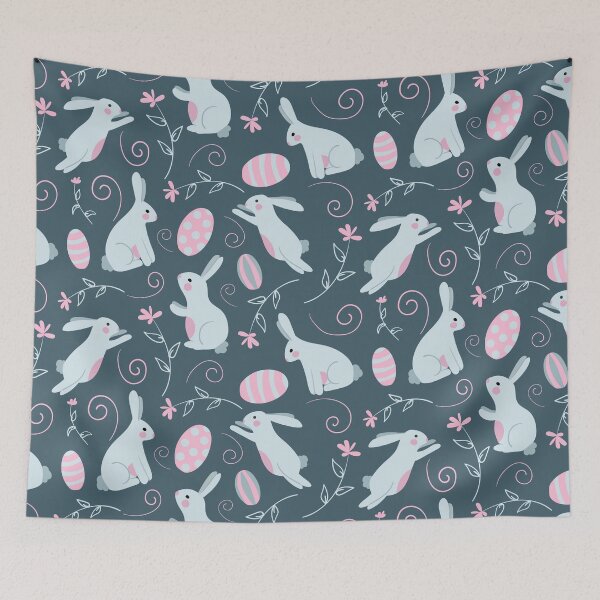 Item preview, EASTER RABBIT AND EGGS PATTERN designed and sold by KandM.