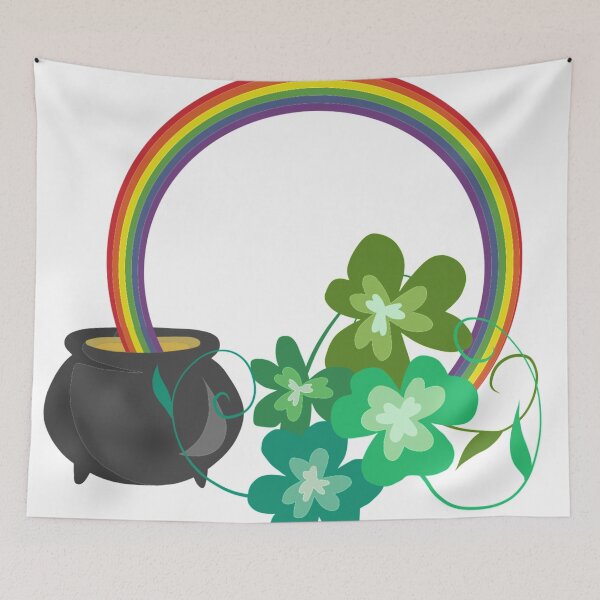 Item preview, Irish Shamrocks and Gold at the end of the rainbow designed and sold by GoodbyeDolly.
