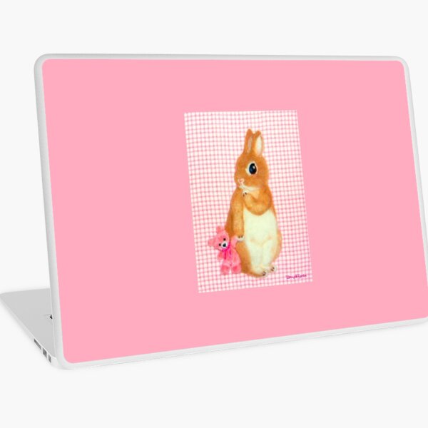 with my tiny friend (2013) Rabbit / Bunny Art Laptop Skin