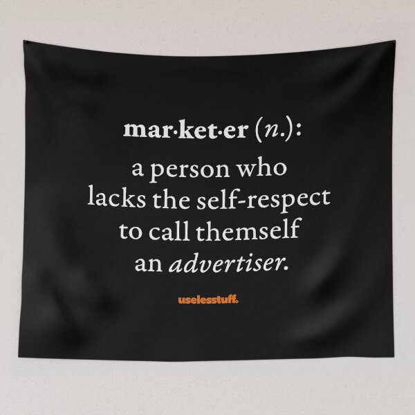 Item preview, 16644-01-BDK - Diccionario Uselesstuff® - Comercializador - Profesional (Blanco) designed and sold by Uselesstuff.