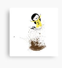 Dear Girl - Mud Puddle Canvas Print