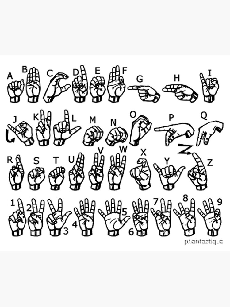 American Sign Language Alphabet by phantastique