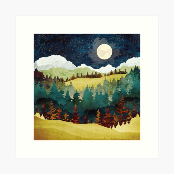 Autumn Moon Art Print
