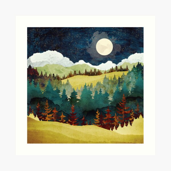 Autumn Moon Art Print