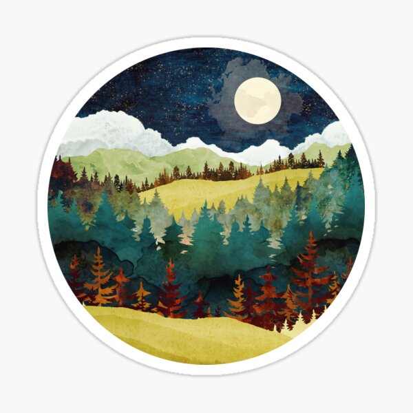 Autumn Moon Sticker