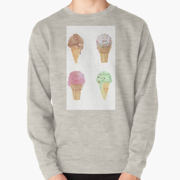 Four Ice Cream Cones Pullover Sweatshirt