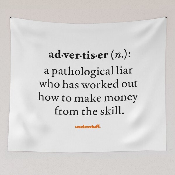 Item preview, 16645-02-BLT - Uselesstuff® Dictionary - Advertiser - Pathological (Negro) designed and sold by Uselesstuff.
