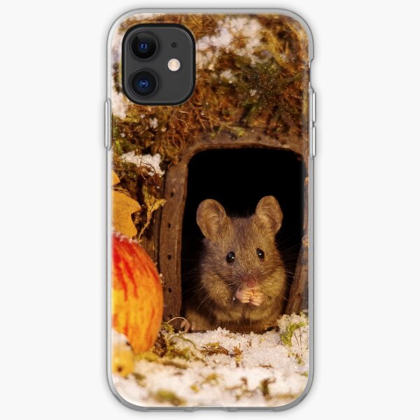 wild mouse feeling the cold iPhone Soft Case