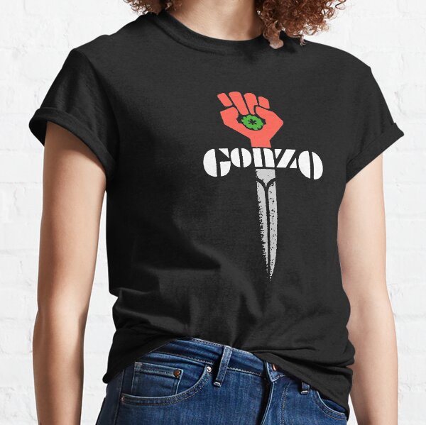Hunter S Thompson Gonzo Shirt, Sticker, Hoodie, Mask Classic T-Shirt
