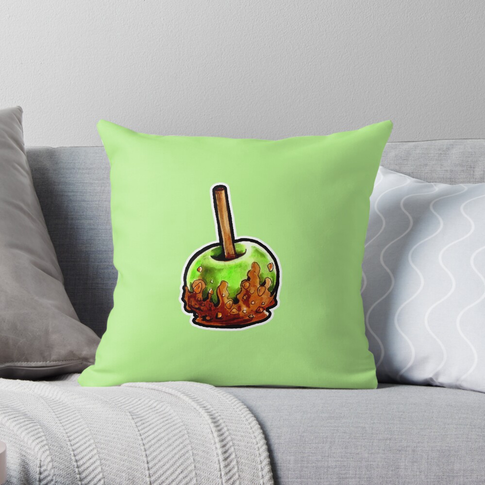 Poison Apple Throw Pillow