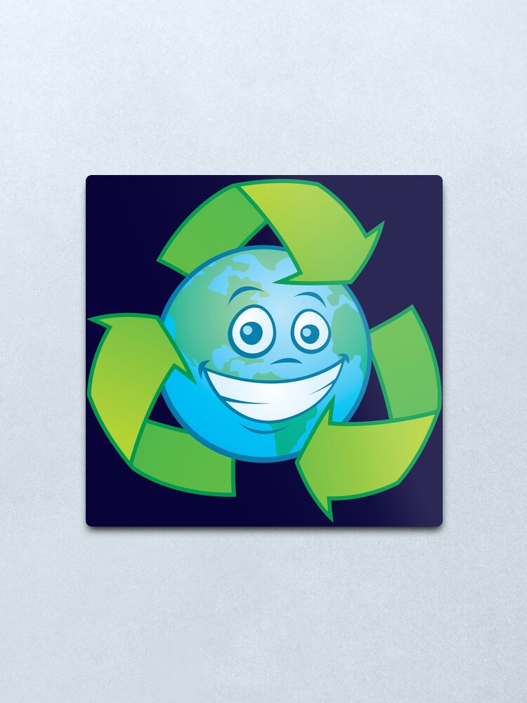 Planet Earth Recycle Cartoon Character Metal Print By Fizzgig Redbubble Despite the type, refrigerated or shelf stable, cartons are a valuable source of material to make products like tissue, paper towel, and even building materials. planet earth recycle cartoon character metal print by fizzgig redbubble
