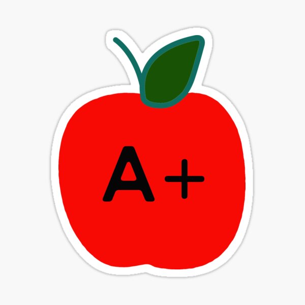 &ldquo;A+ Grade Awesome Job, Apple Design for Brilliant ones.&rdquo; Sticker for