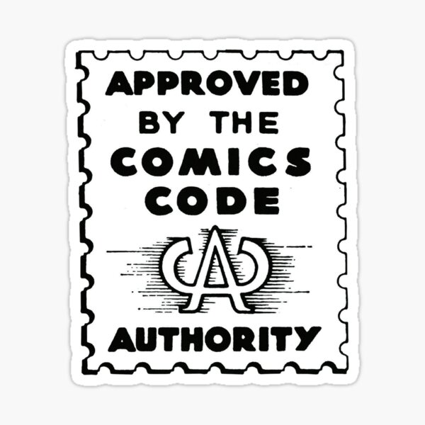 Comics code Sticker