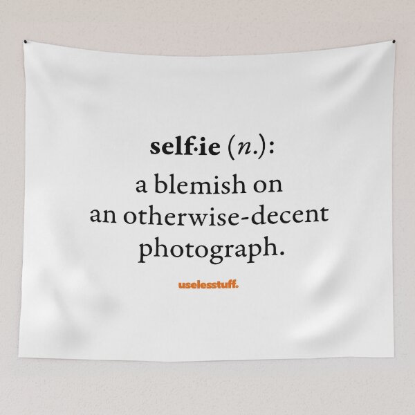 Item preview, 16647-01-BLT - Diccionario Uselesstuff® - Selfie - Mancha (Negro) designed and sold by Uselesstuff.