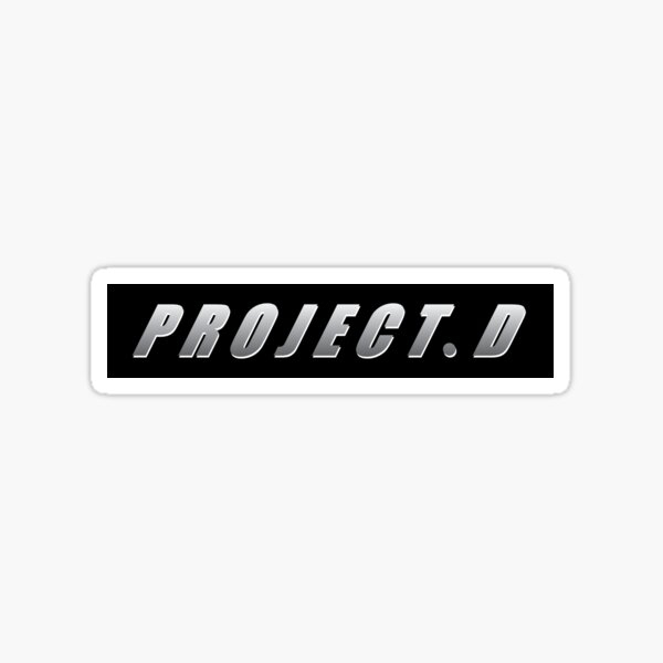 Initial D Project D White Shadow Sticker By 4damoolah Redbubble