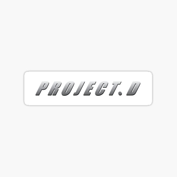 Project D Stickers Redbubble