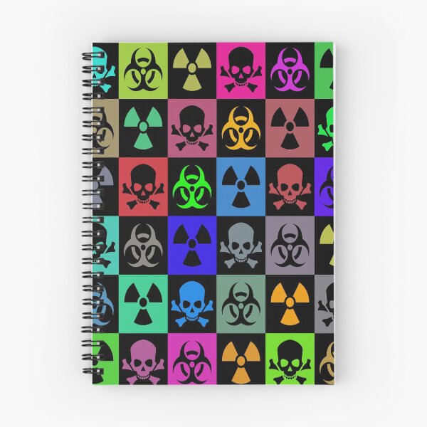 Item preview, Hazard Pattern Nuclear Fallout Skull and Cross Bones Atom designed and sold by VikingRunes.